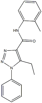 5-ethyl-N-(2-methylphenyl)-1-phenyl-1H-1,2,3-triazole-4-carboxamide Structure