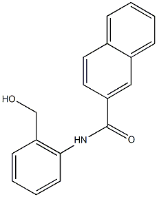 N-[2-(hydroxymethyl)phenyl]-2-naphthamide 구조식 이미지