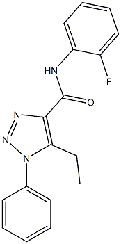 5-ethyl-N-(2-fluorophenyl)-1-phenyl-1H-1,2,3-triazole-4-carboxamide Structure
