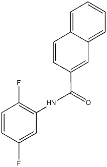 N-(2,5-difluorophenyl)-2-naphthamide 구조식 이미지