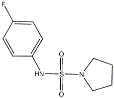 N-(4-fluorophenyl)-1-pyrrolidinesulfonamide 구조식 이미지