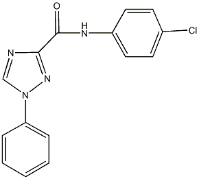 N-(4-chlorophenyl)-1-phenyl-1H-1,2,4-triazole-3-carboxamide 구조식 이미지