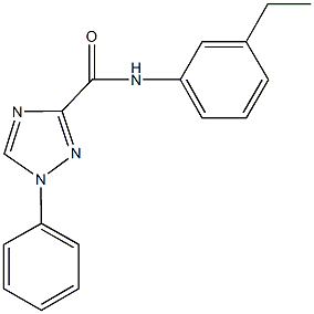 N-(3-ethylphenyl)-1-phenyl-1H-1,2,4-triazole-3-carboxamide Structure