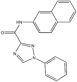 N-(2-naphthyl)-1-phenyl-1H-1,2,4-triazole-3-carboxamide 구조식 이미지