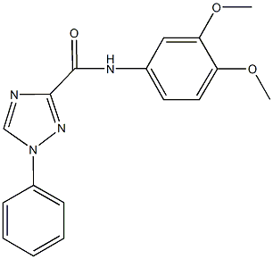 N-(3,4-dimethoxyphenyl)-1-phenyl-1H-1,2,4-triazole-3-carboxamide Structure