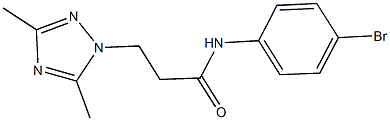 N-(4-bromophenyl)-3-(3,5-dimethyl-1H-1,2,4-triazol-1-yl)propanamide Structure