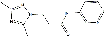 3-(3,5-dimethyl-1H-1,2,4-triazol-1-yl)-N-(3-pyridinyl)propanamide Structure