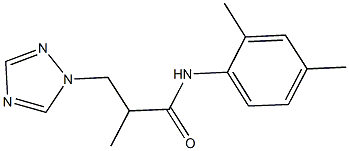 N-(2,4-dimethylphenyl)-2-methyl-3-(1H-1,2,4-triazol-1-yl)propanamide 구조식 이미지