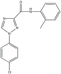 1-(4-chlorophenyl)-N-(2-methylphenyl)-1H-1,2,4-triazole-3-carboxamide Structure