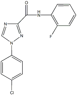 1-(4-chlorophenyl)-N-(2-fluorophenyl)-1H-1,2,4-triazole-3-carboxamide Structure