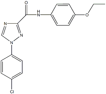 1-(4-chlorophenyl)-N-(4-ethoxyphenyl)-1H-1,2,4-triazole-3-carboxamide Structure