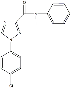 1-(4-chlorophenyl)-N-methyl-N-phenyl-1H-1,2,4-triazole-3-carboxamide Structure