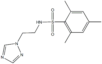 2,4,6-trimethyl-N-[2-(1H-1,2,4-triazol-1-yl)ethyl]benzenesulfonamide Structure