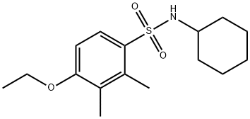 N-cyclohexyl-4-ethoxy-2,3-dimethylbenzenesulfonamide 구조식 이미지