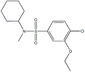 4-chloro-N-cyclohexyl-3-ethoxy-N-methylbenzenesulfonamide Structure