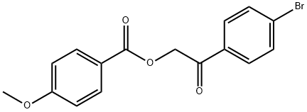 2-(4-bromophenyl)-2-oxoethyl 4-methoxybenzoate 구조식 이미지