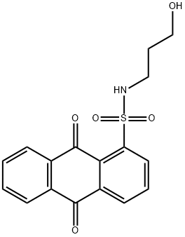 N-(3-hydroxypropyl)-9,10-dioxo-9,10-dihydro-1-anthracenesulfonamide 구조식 이미지