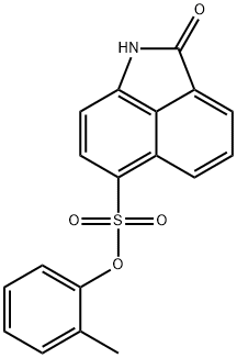 2-methylphenyl 2-oxo-1,2-dihydrobenzo[cd]indole-6-sulfonate 구조식 이미지