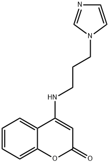 4-{[3-(1H-imidazol-1-yl)propyl]amino}-2H-chromen-2-one 구조식 이미지