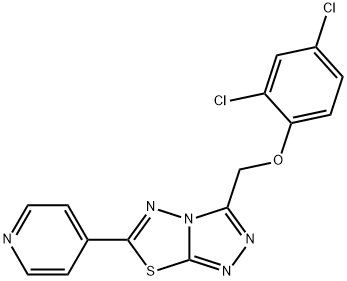 2,4-dichlorophenyl [6-(4-pyridinyl)[1,2,4]triazolo[3,4-b][1,3,4]thiadiazol-3-yl]methyl ether Structure