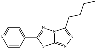 3-butyl-6-(4-pyridinyl)[1,2,4]triazolo[3,4-b][1,3,4]thiadiazole 구조식 이미지