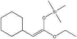 [(2-cyclohexyl-1-ethoxyvinyl)oxy](trimethyl)silane 구조식 이미지