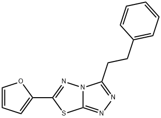 6-(2-furyl)-3-(2-phenylethyl)[1,2,4]triazolo[3,4-b][1,3,4]thiadiazole Structure