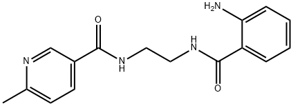 N-{2-[(2-aminobenzoyl)amino]ethyl}-6-methylnicotinamide 구조식 이미지