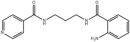 N-{3-[(2-aminobenzoyl)amino]propyl}isonicotinamide 구조식 이미지