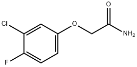 2-(3-chloro-4-fluorophenoxy)acetamide 구조식 이미지