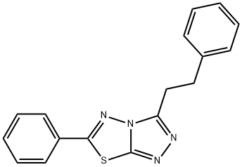 6-phenyl-3-(2-phenylethyl)[1,2,4]triazolo[3,4-b][1,3,4]thiadiazole Structure