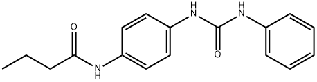 N-{4-[(anilinocarbonyl)amino]phenyl}butanamide Structure