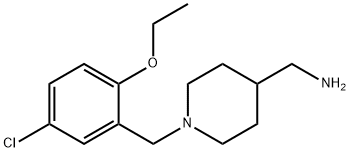 N-(5-chloro-2-ethoxybenzyl)-N-(4-piperidinylmethyl)amine 구조식 이미지