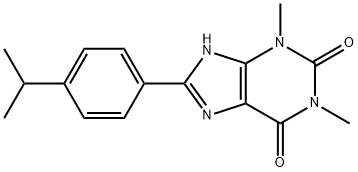 8-(4-isopropylphenyl)-1,3-dimethyl-3,7-dihydro-1H-purine-2,6-dione 구조식 이미지