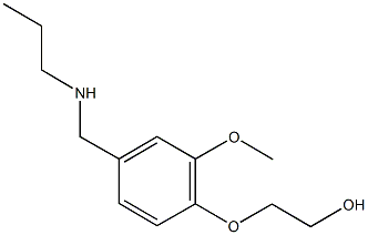 2-{2-methoxy-4-[(propylamino)methyl]phenoxy}ethanol Structure