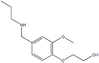 2-{2-methoxy-4-[(propylamino)methyl]phenoxy}ethanol 구조식 이미지