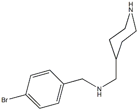 N-(4-bromobenzyl)-N-(4-piperidinylmethyl)amine Structure