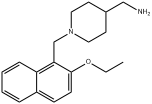 N-[(2-ethoxy-1-naphthyl)methyl]-N-(4-piperidinylmethyl)amine 구조식 이미지