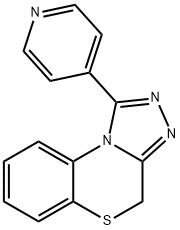 1-(4-pyridinyl)-4H-[1,2,4]triazolo[3,4-c][1,4]benzothiazine 구조식 이미지