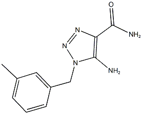 5-amino-1-(3-methylbenzyl)-1H-1,2,3-triazole-4-carboxamide Structure