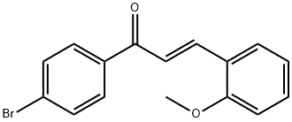 1-(4-bromophenyl)-3-(2-methoxyphenyl)-2-propen-1-one 구조식 이미지