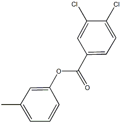 3-methylphenyl3,4-dichlorobenzoate 구조식 이미지