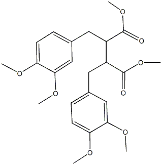 dimethyl 2,3-bis(3,4-dimethoxybenzyl)succinate Structure