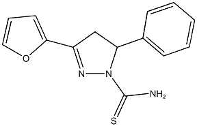 3-(2-furyl)-5-phenyl-4,5-dihydro-1H-pyrazole-1-carbothioamide Structure