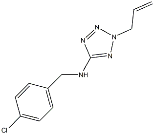 2-allyl-N-(4-chlorobenzyl)-2H-tetraazol-5-amine 구조식 이미지