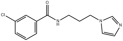 3-chloro-N-[3-(1H-imidazol-1-yl)propyl]benzamide Structure