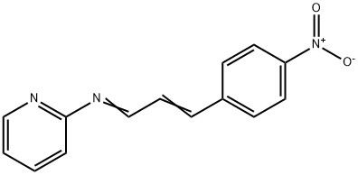 2-[(3-{4-nitrophenyl}-2-propenylidene)amino]pyridine 구조식 이미지