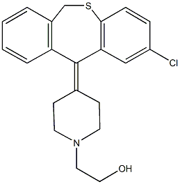 2-[4-(2-chlorodibenzo[b,e]thiepin-11(6H)-ylidene)-1-piperidinyl]ethanol Structure