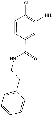 3-amino-4-chloro-N-(2-phenylethyl)benzamide Structure