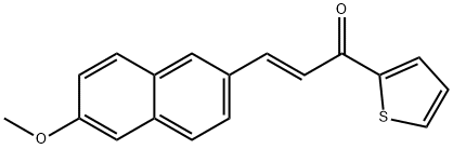 3-(6-methoxy-2-naphthyl)-1-(2-thienyl)-2-propen-1-one Structure